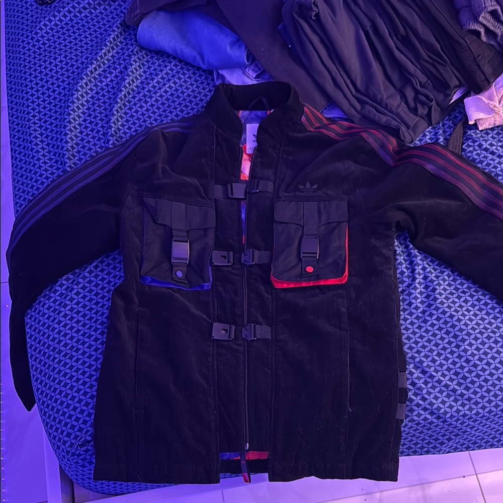 Adidas Black Military Field Jacket
